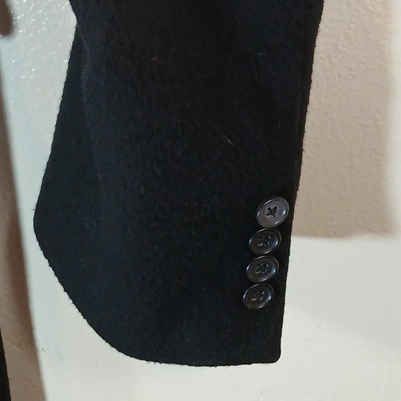 J crew Men's Westbourne topcoat in black size Medium - Picture 8 of 13